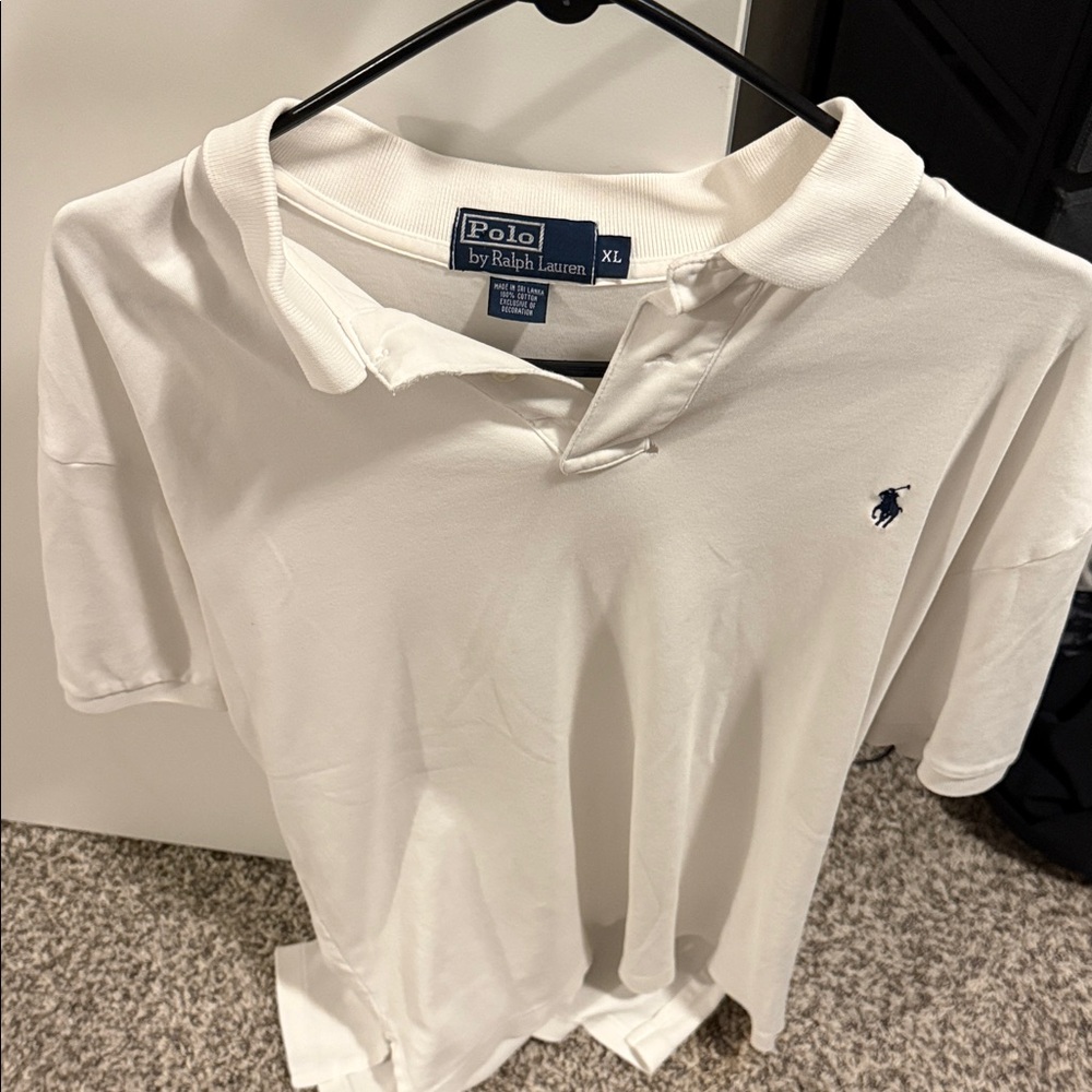 Polo by Ralph Lauren Men's Cream Polo Shirt